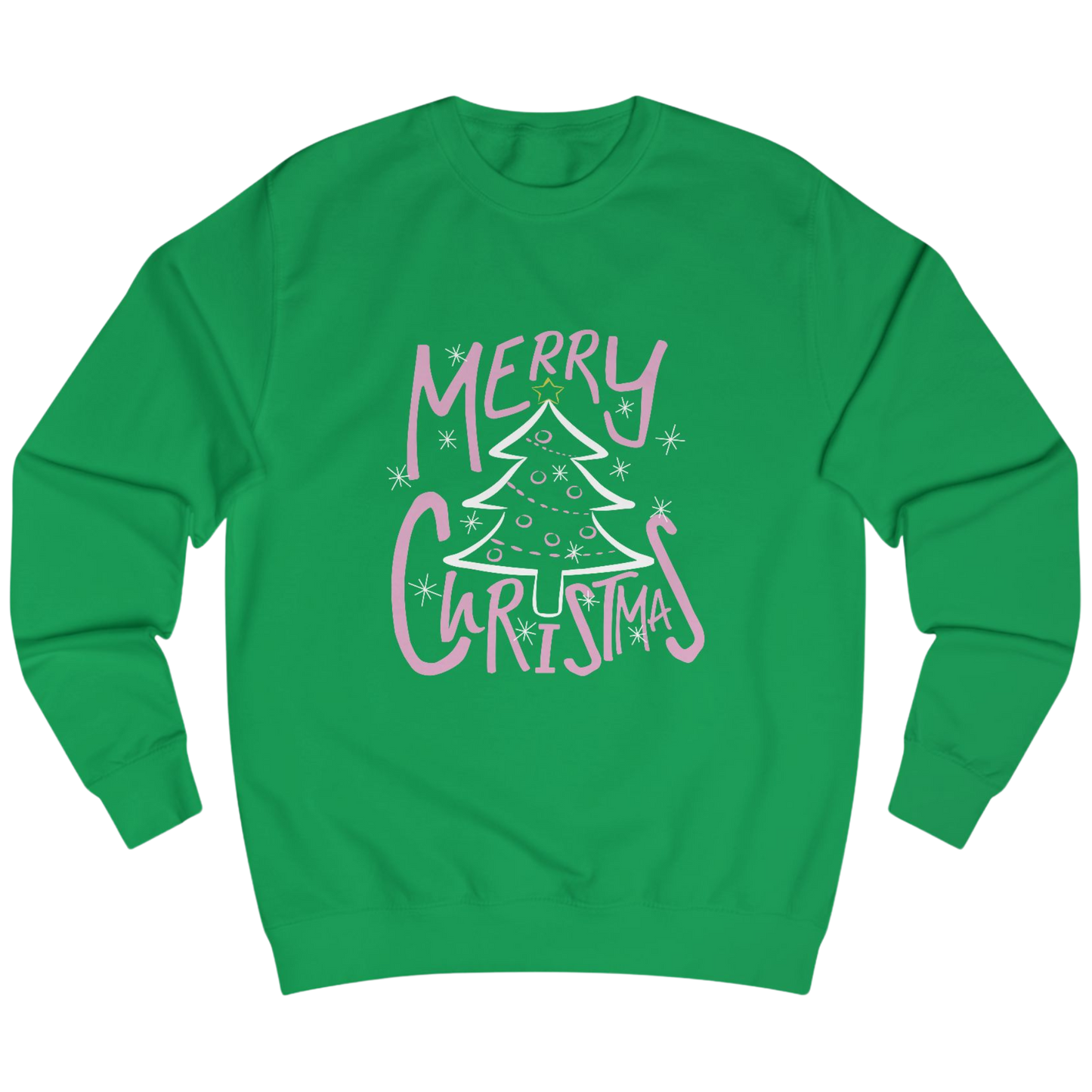 Merry Christmas Shirt & Sweatshirt – Festive Kelly Green