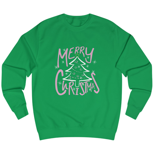 Merry Christmas Shirt & Sweatshirt – Festive Kelly Green