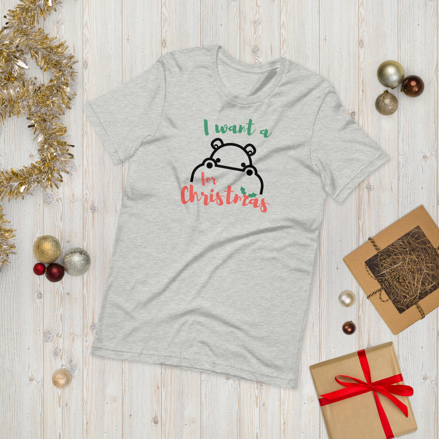 "I Want a Hippopotamus for Christmas" Shirt